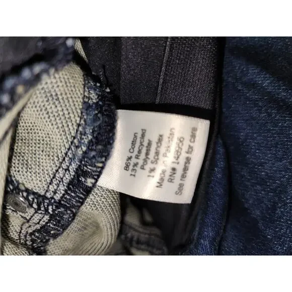 Sonoma Jeggings Maternity Size 10 Blue Jeans Pull On Over Belly Full Cover 1242 - Picture 7 of 8